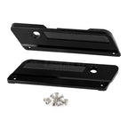 Couvercles de loquet de sacoche de moto noirs, accessoires pour Harley Touring Electra Street Glide Road King FLH FLT FLHR FLTR 93-13