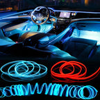 Bandes de lampes décoratives pour intérieur de voiture, lampe d'ambiance, lumière froide, Console de tableau de bord, lumières d'ambiance LED automatiques 1/2/3/4/5M