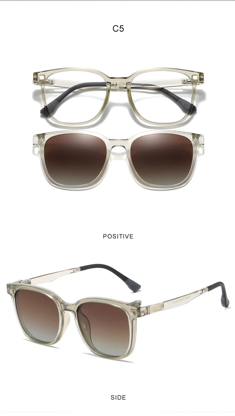 SENEVIEVE-Lunettes de soleil polarisées à clipser pour femmes, lunettes optiques de protection UV, anti-absorbe ouissement, délinquants personnalisés, TJ2192