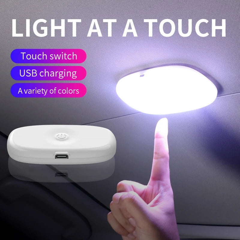 Lampe de lecture LED pour voiture, éclairage intérieur, éclairage de coffre, monté au plafond, intérieur et arrière, éclairage tactile