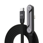 Câble USB Type C vers iOS 2-en-1 avec support de charge rapide pour iPhone 14, 13, 12, 11 et séries SE – Câbles USB-C coudés pour transfert de données