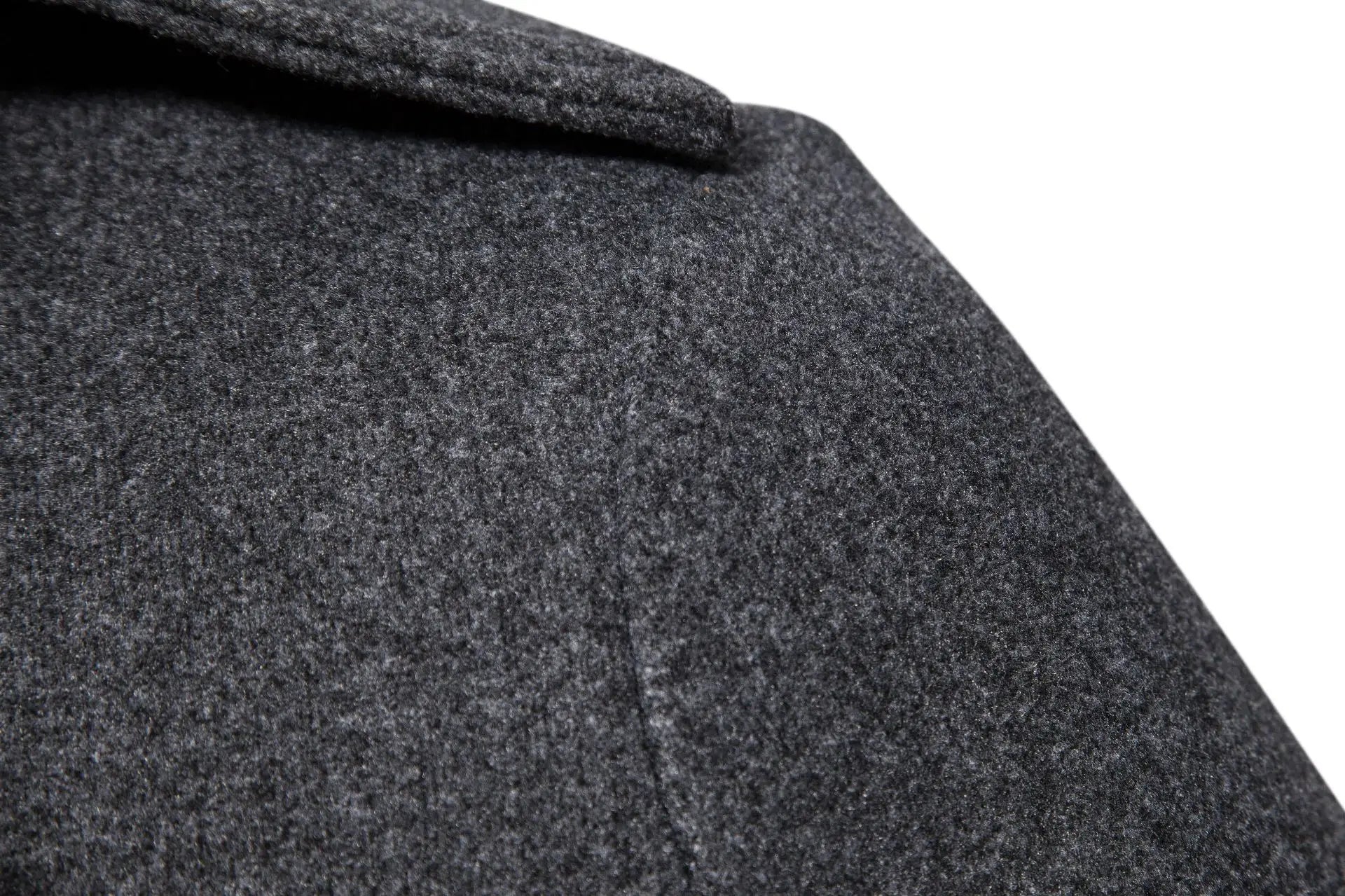 Coupe-vent long en laine à double boutonnage pour hommes, col rabattu, coupe couvertes, vêtements d'extérieur pour hommes, mode printemps, automne