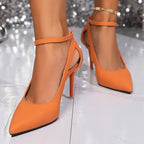 Sandales pointues sexy pour femmes, chaussures de plage en plein air, bureau, talons hauts peu profonds, été, chaud, nouvelle mode