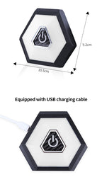 Lampe de plafond à lumière ambiante pour intérieur de voiture, lampe de lecture pour voiture, lumière LED rechargeable, lumière de nuit pour automobiles, fête familiale