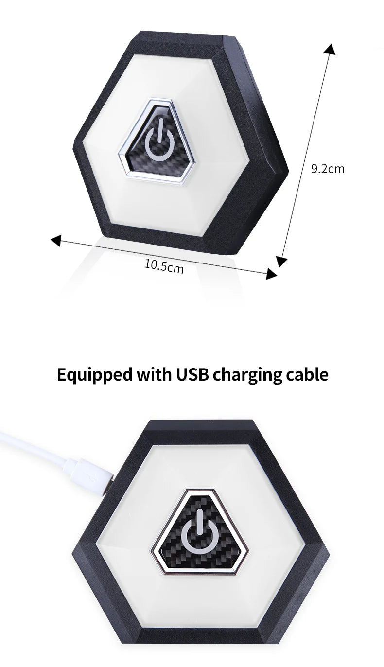 Lampe de plafond à lumière ambiante pour intérieur de voiture, lampe de lecture pour voiture, lumière LED rechargeable, lumière de nuit pour automobiles, fête familiale