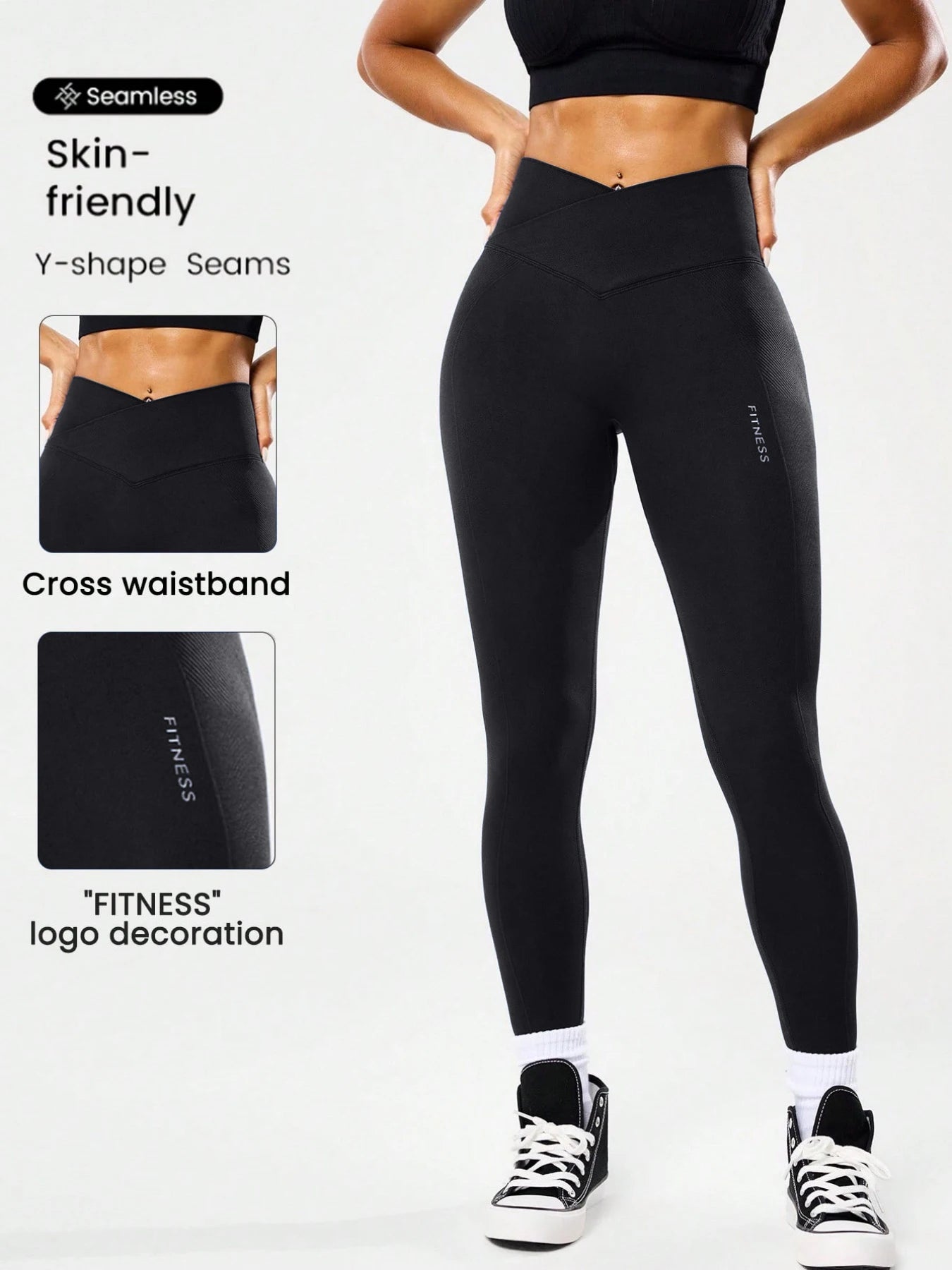 Leggings de fitness taille haute pour femmes, contrôle du ventre, cul de pêche, avec dos en V, respirants, à séchage rapide et surélevés, les plus vendus