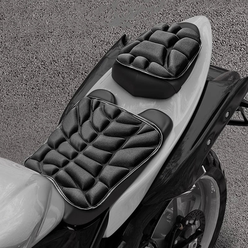 Coussin de siège de moto 3D en gel confortable, respirant, universel, absorbant les chocs, pour siège de moto