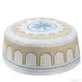 Coton broderie hommes musulmans casquettes de prière loisirs arabie saoudite chapeau islamique hommes foulard Topkippot Turban Islam casquette juive