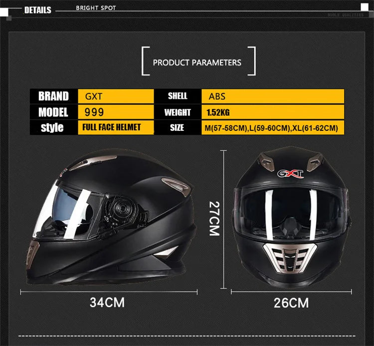 Casques De Moto intégraux Dernier course De descente Moto équitation Casco Capacete De Moto DOT approuvé pour hommes femmes Kask GXT