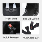 D'expériences de moto modulaires personnalisés pour hommes et femmes, casque de moto intégral, lentille de tourisme, course de motocross, mode