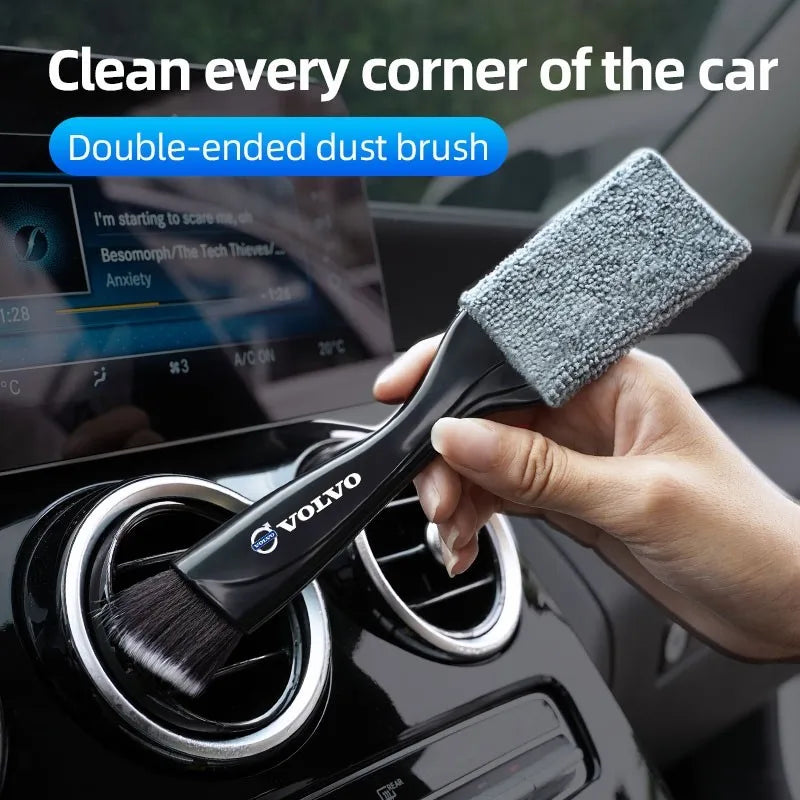 Brosse de nettoyage de ventilation de voiture, outils de dépoussiérage intérieur automobile pour Volvo Xc60 Xc90 V40 V60 S60 V50 V90 S80 C40 XC40 V70 XC70
