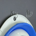 Mini crochet adhésif transparent et résistant pour porte de cuisine, miroir de salle de bain, armoire, rangement de bijoux, sans marques, sans perçage requis
