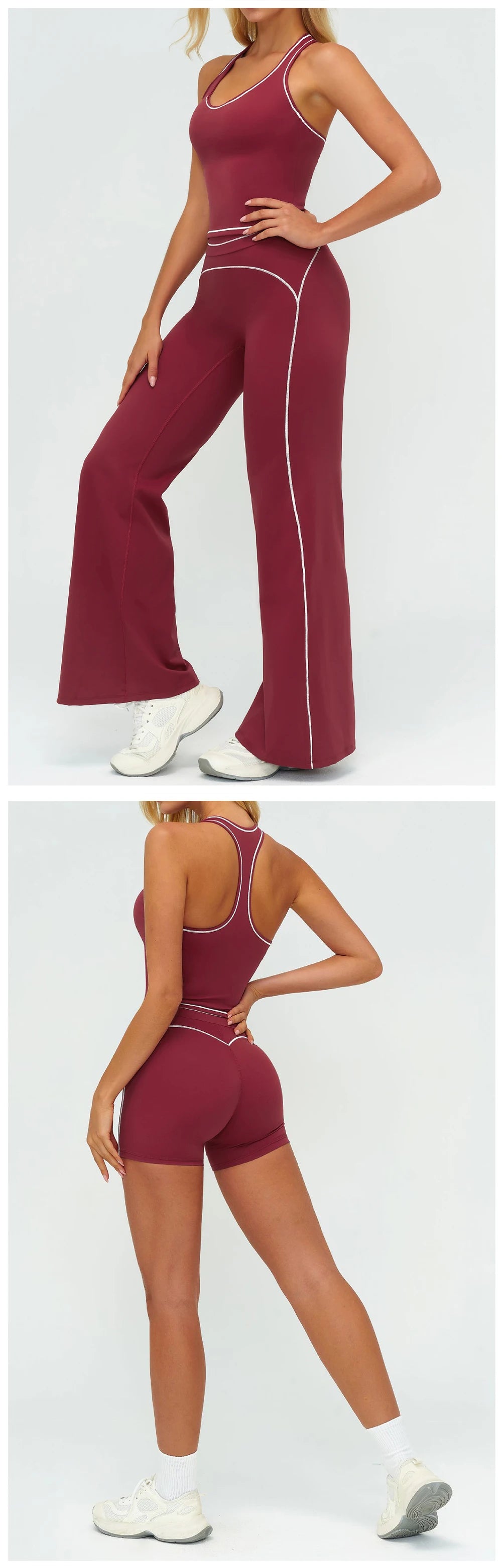 Ensemble de yoga 2 pièces pour femme, tenue de sport, vêtements de gym, ensemble soutien-gorge de sport et pantalon de course, vêtements de yoga et de sport pour femme