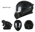 DOT Uchoose casques approuvés Crash moto équipement de protection hommes femmes casque rabattable moto visière Double soleil