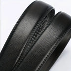 Ceinture pour hommes d'affaires de mode véritable marque de luxe ceinture à boucle en métal ceinture souple en cuir PU de haute qualité avec pantalon Cargo jean