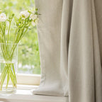 Rideaux en chenille beige épais à chevrons sur mesure pour salon, salle à manger, chambre à coucher – Décoration occultante de luxe et tendance