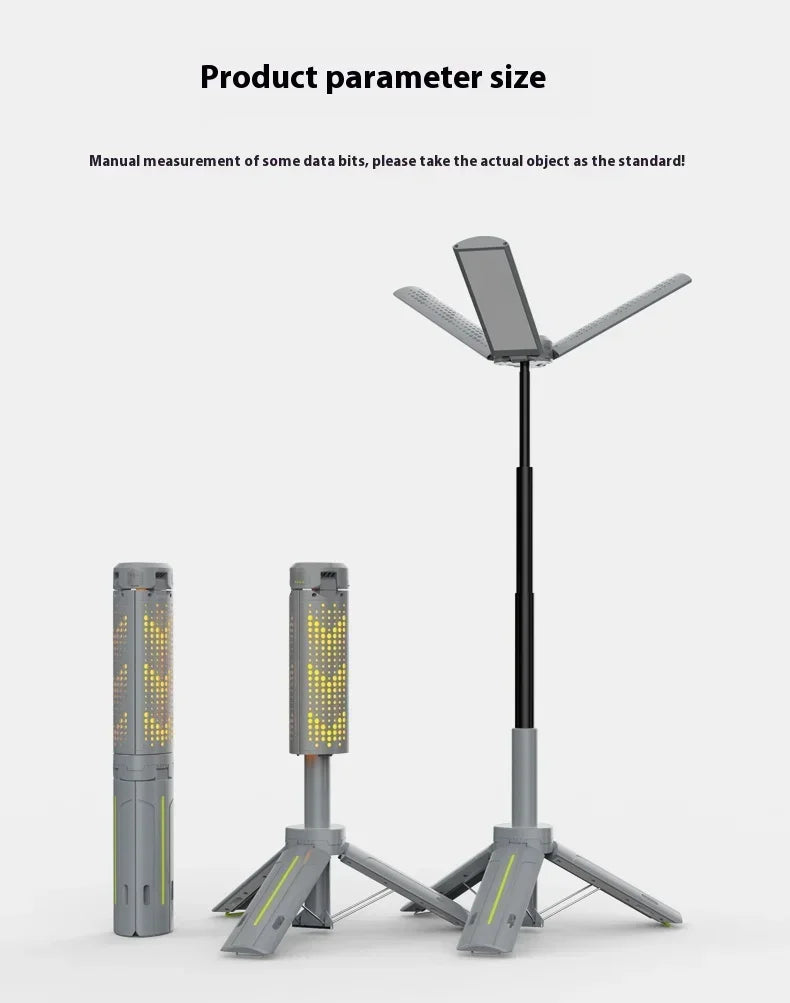 Lanterne de Camping télescopique 8000mAh, lampes de poche étanches rechargeables, lampe de Camping à intensité variable, lumière d'urgence pour Camping et randonnée