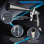 Pistolet de nettoyage de voiture haute pression, pistolet à air comprimé pour le detailing automobile, lavage à sec, outils professionnels de nettoyage intérieur de voiture