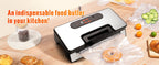 SucceBuy 90Kpa 130W Machine d'emballage alimentaire scelleuse sous vide avec 10 sacs sous vide gratuits pour la cuisine domestique scellage des aliments sous vide