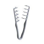 Peigne volumisant à dents larges pour hommes, en plastique ABS avec poignée texturée, idéal pour tous les types de cheveux, parfait pour une utilisation à domicile