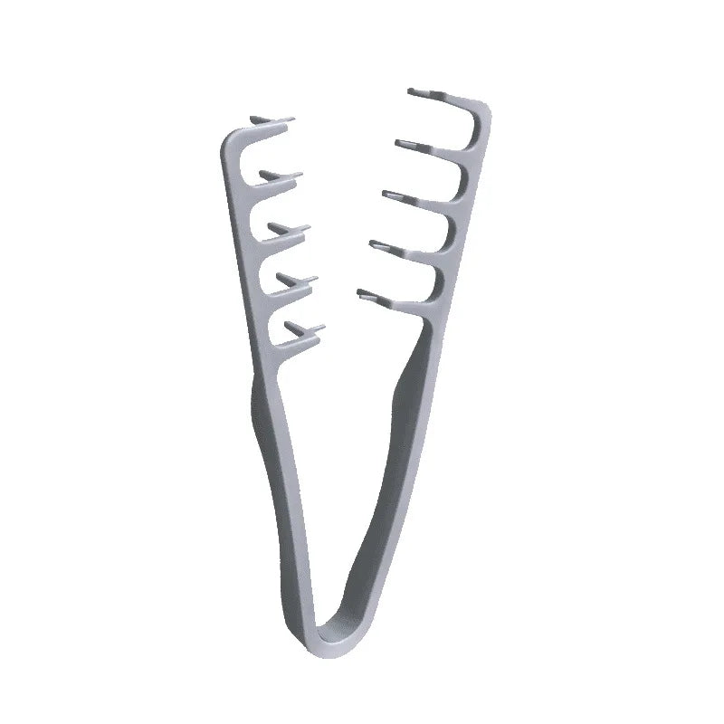 Peigne volumisant à dents larges pour hommes, en plastique ABS avec poignée texturée, idéal pour tous les types de cheveux, parfait pour une utilisation à domicile