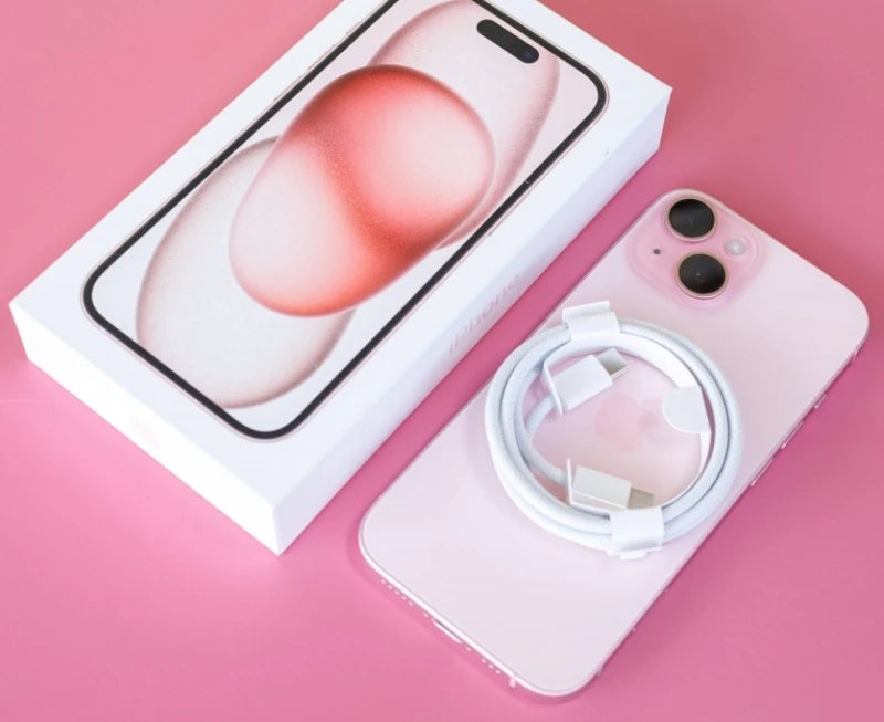 iPhone 15 d'origine 128GB/256GB/512GB ROM 6GB RAM Sim gratuit 5G téléphone portable iPhone15 paquet officiel
