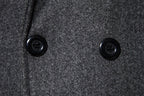 Coupe-vent long en laine à double boutonnage pour hommes, col rabattu, coupe couvertes, vêtements d'extérieur pour hommes, mode printemps, automne