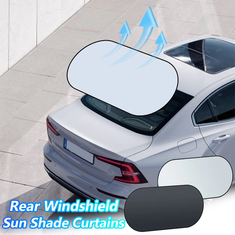 Pare-soleil réfléchissant UV pour voiture, pare-brise arrière, Protection solaire, Isolation thermique, rideaux de confidentialité pour voiture, rangement pliable