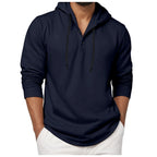 Sweat à capuche à manches longues pour hommes, chemise à boutons, décontractée, plage, Yoga, surdimensionné, chemises décontractées pour hommes, ample