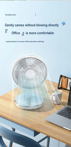 7200mAh ventilateurs rechargeables ventilateur de bureau Portable bureau à domicile dortoir USB petit ventilateur électrique circulateurs d'air ventilateur de Table à vent élevé