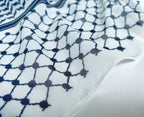 Châle Musulman en Mousseline de Soie Imprimé, Hijab Arabe du Moyen-Orient, Keffiyeh, Palestine, 180x70cm
