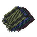 Foulard Hijab à carreaux pour hommes et femmes, foulard arabe du désert, doux, tactique, randonnée, Turban unisexe, châle militaire, nouvelle collection 2026