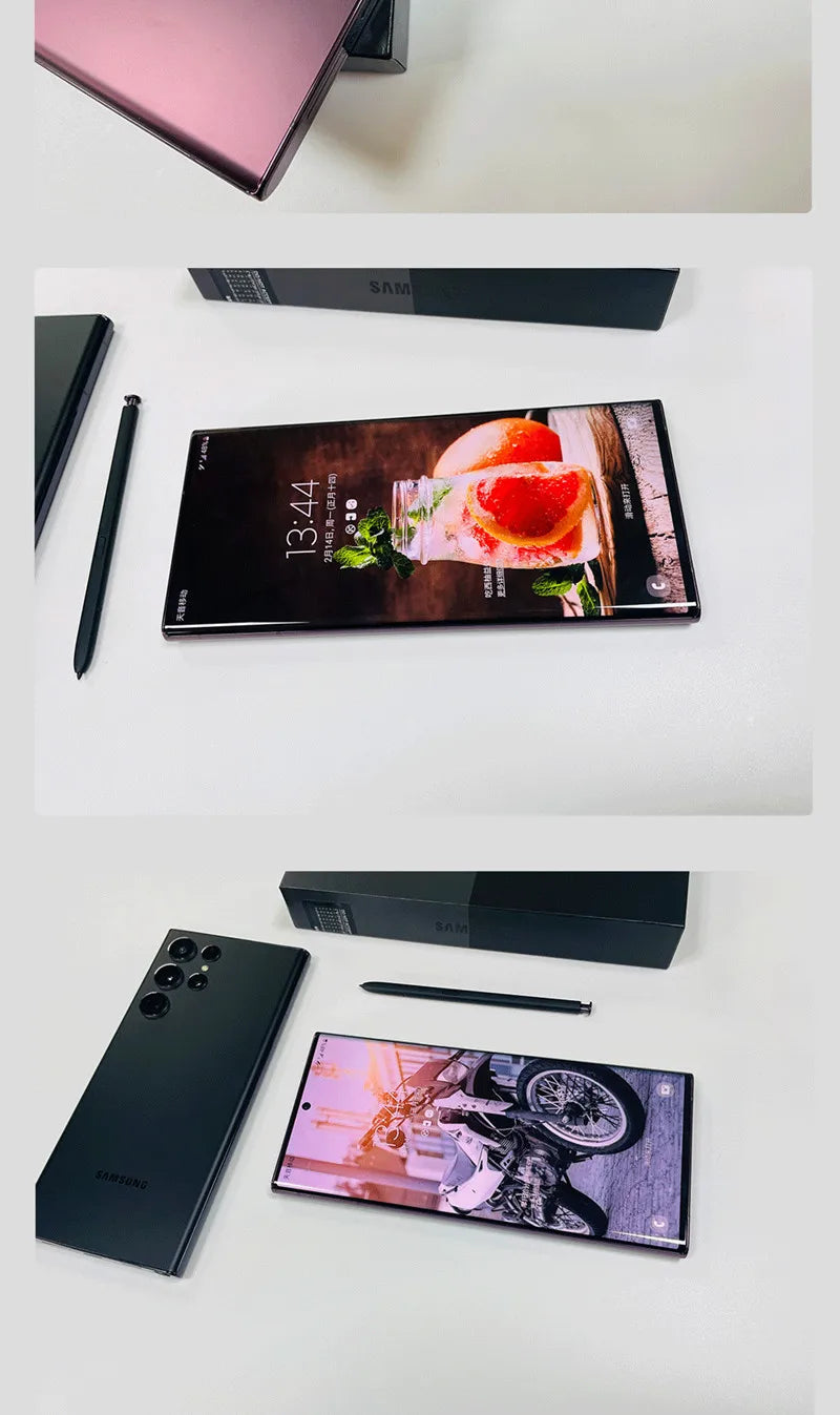 Samsung Galaxy S22 Ultra 5G S908U S908U1 S908E S908B S9080 S908N 6.8 "RAM 8/12GB ROM 128/256/512GB NFC S stylo téléphone portable d'origine