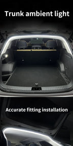 Éclairage de coffre de voiture à haute luminosité, éclairage d'ambiance, décoration intérieure, bande lumineuse LED sans fil, détection automatique, éclairage de hayon