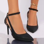 Sandales pointues sexy pour femmes, chaussures de plage en plein air, bureau, talons hauts peu profonds, été, chaud, nouvelle mode