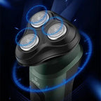 Rasoirs électriques étanches pour hommes, tondeuse électrique, support de rasoir, utilisation à sec, batterie aste, rasoirs à distance, machine de rasage
