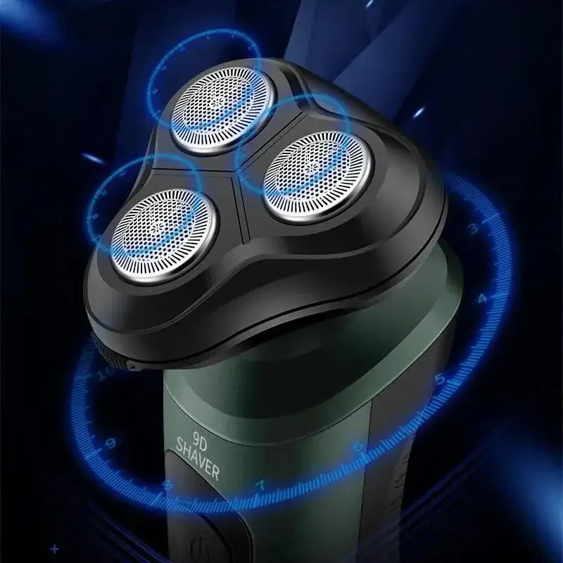 Rasoirs électriques étanches pour hommes, tondeuse électrique, support de rasoir, utilisation à sec, batterie aste, rasoirs à distance, machine de rasage