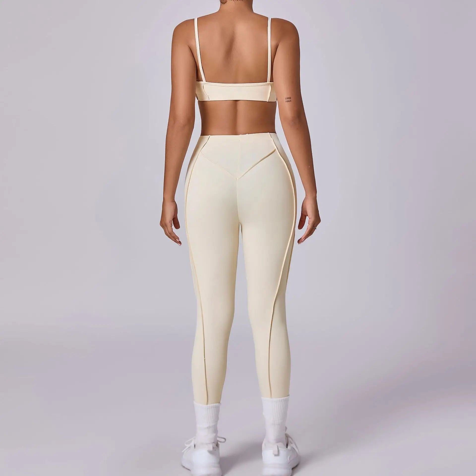 Ensemble de yoga pour femme, survêtement d'entraînement, legging athlétique imbibé, legging push-up de gym, soutien-gorge de fitness, vêtements de sport, vêtements actifs, nouveau