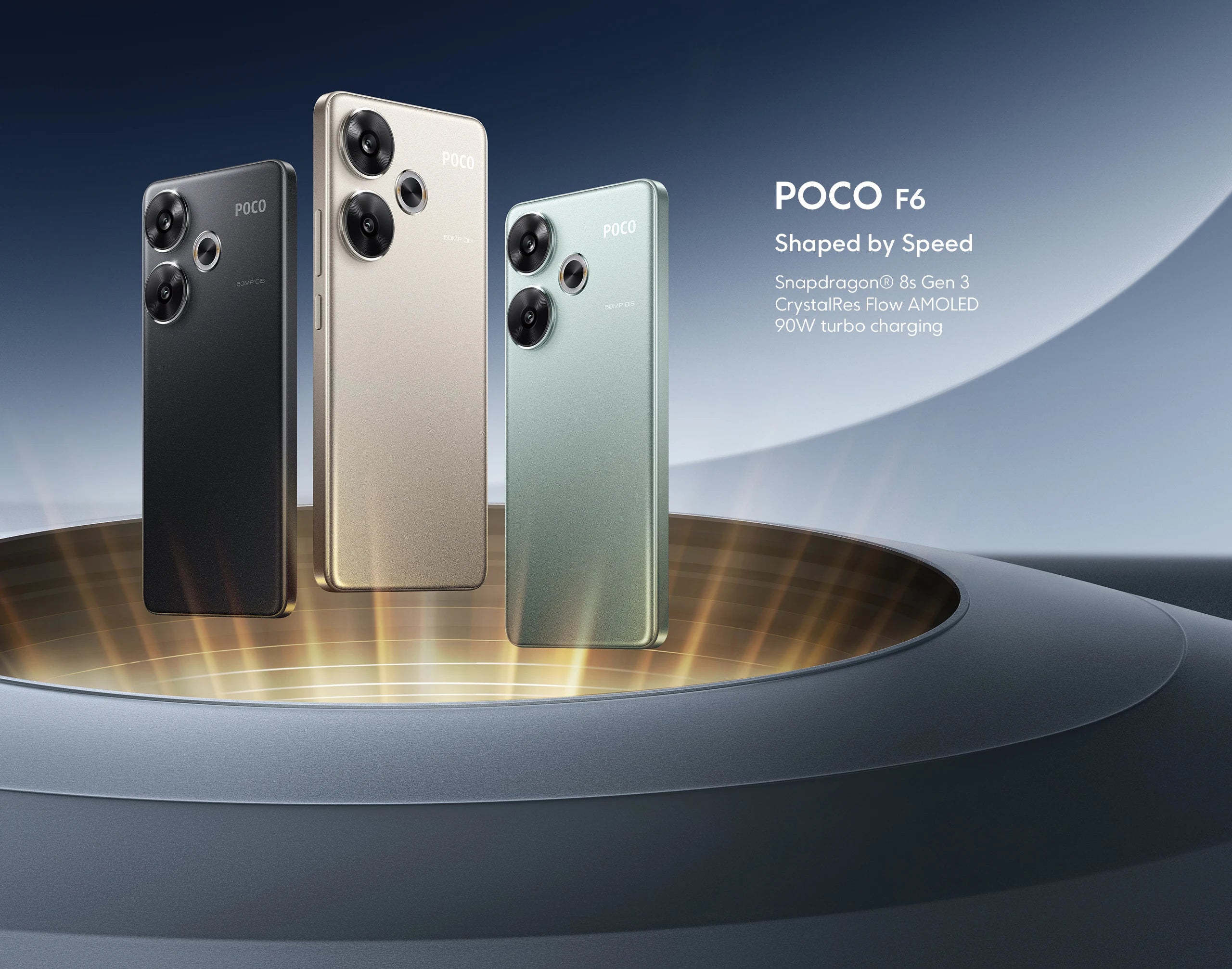 Smartphone POCO F6 5G version globale, charge turbo 90W, Snapdragon 8s Gen 3, NFC, 5000 mAh, écran AMOLED Flow DotDisplay 6,67 pouces 120 Hz