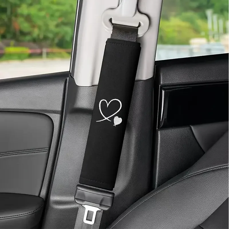 Love Housse de ceinture de sécurité pour voiture – Protecteur d'épaule doux et confortable, améliore l'expérience de conduite, adapté à tous les modèles de voitures