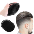 Peigne à shampoing de poche pour hommes, 1 pièce, barbe, moustache, paume, cuir chevelu, Massage, soins capillaires noirs, brosse Portable de voyage, outils de coiffure