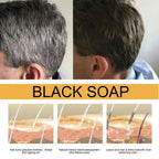 Shampoing pour cheveux, savon noir Polygonum Multiflorum, savon réparateur pour cheveux blancs, ensemble de soins capillaires, nourrissant, Anti-pelliculaire, teinture pour cheveux