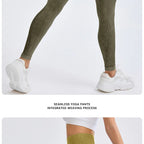 Leggings de Yoga de ponçage en Nylon pour femmes, pantalons serrés sans couture, haute élasticité, Sexy, levage des hanches, pantalons d'entraînement, de course, de gymnastique