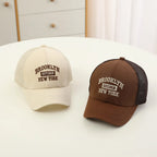 Casquette de Baseball en maille avec lettres brodées pour enfants, chapeau d'été pour bébé, garçon et fille, en coton, à rabat, Hip Hop, chapeau de pêche