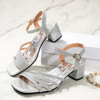 Femmes talons hauts sandales confortables talons à bout ouvert plate-forme concepteur sandales de luxe tendance été mode chaussures de fête pour les femmes