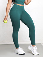 Leggings taille haute avec poches pour femmes, pantalons de Yoga extensibles, collants Push Up, Fitness, course à pied, vêtements de sport, pantalons de couleur unie