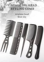 6 pièces nouveau style coiffure hommes femmes Salon de beauté cheveux coiffure brosse noire peignes brosse à cheveux