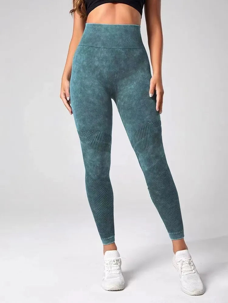 Leggings évidés pour femmes, collants minces sans couture, pantalons de fitness conviviale rés, taille haute, levage des hanches, pantalons de yoga extensibles, lavage à l'eau