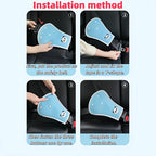 Protège-épaule et ventre pour ceinture de sécurité de voiture, accessoires intérieurs de voiture, doux, facile à retirer, aide confortable pour les voyages en extérieur