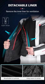 HEROBIKER veste de Moto imperméable homme veste de course pantalon de Moto portable vêtements de Moto avec Protection EVA